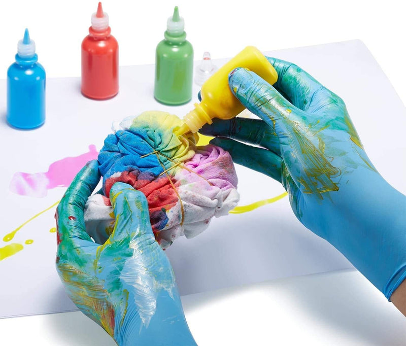 Nitrile Gloves Kids Gloves Disposable, Nitrile Gloves for 4-10 Years - Latex Free, Powder Free - for Kids Festival Preparation, Crafting, Painting, Gardening- Blue - NewNest Australia