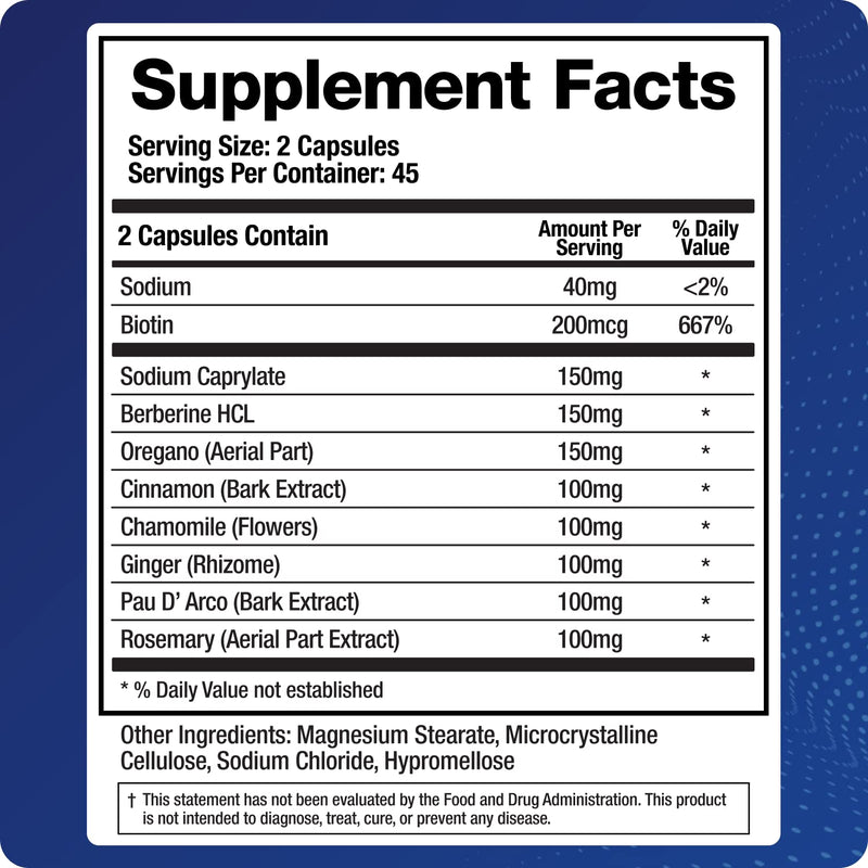 Candid-X | Candida Cleanse, Support Balanced Yeast, Oregano, Sodium Caprylate, Botanical Complex for Men and Women, Digestion Relief | 90 Capsules - NewNest Australia