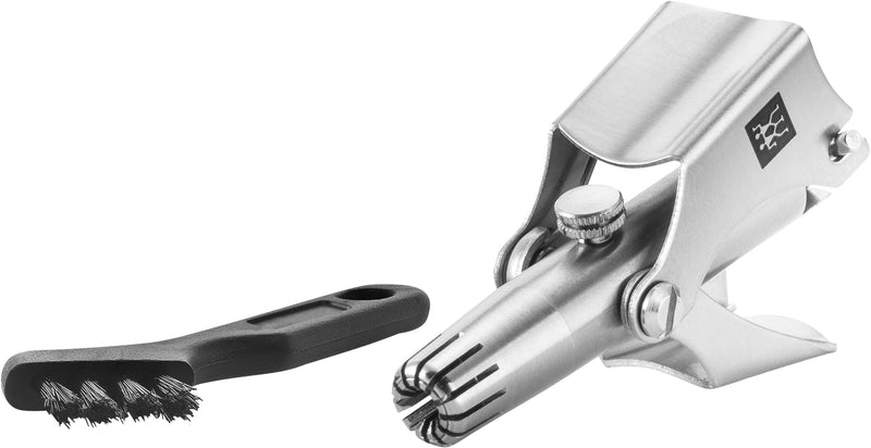 ZWILLING nose hair and ear hair trimmer, rotary cutter, men, stainless steel, matt finish, 50 mm matt stainless steel - NewNest Australia