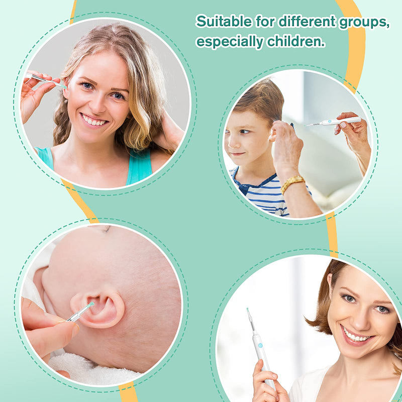 Prasacco 10 Pieces Silicone Ear Spoon Tips, Soft Ear Cleaner Replacement Tips Otoscope Ear Wax Removal Tool Replacement Reusable Ear Wax Removal Accessories Kids Family Ear Health Care - NewNest Australia