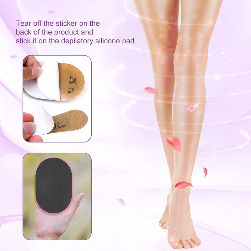 Sharplace 80 piece hair removal pad, hair removal pads set (40 x large pads + 40 x small pads) hair removal pads painless for gentle hair removal, soft and smooth skin - NewNest Australia
