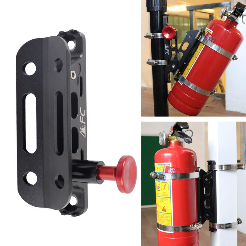 MFC New Universal Adjustable Roll Bar Fire Extinguisher Mount Bottle Holder with 8 Clamps (four sizes) Fit for Jeep Wrangler TJ JK JKU JL UTV Polaris RZR Ranger, Aluminum - NewNest Australia