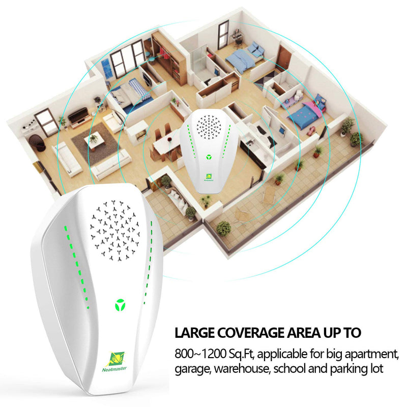Neatmaster Ultrasonic Pest Repeller Electronic Plug in Indoor Pest Repellent, Pest Control for Home, Office, Warehouse, Hotel - NewNest Australia