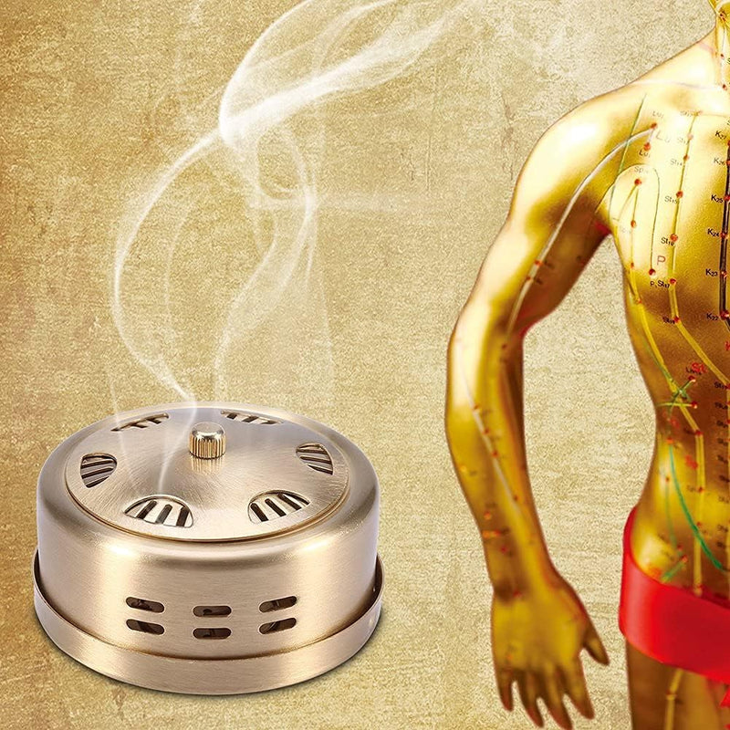 Copper Moxibustion Box 3 Speed Adjustable Thickened Acupuncture Moxa Box Temperature Control Moxa Sticks Burner Holder Moxibustion Burner Tank Health Care For Elderly - NewNest Australia