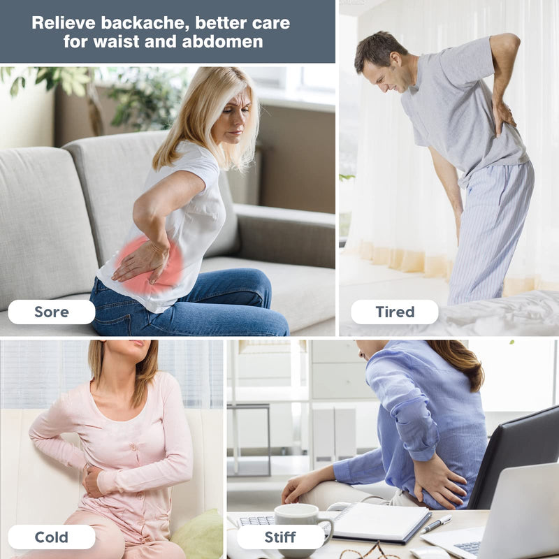 Healifty Kidney Warmer Kidney Protection Back Warmer Heat Belt Elastic Belly Waist Support Size MM (Pack of 1) - NewNest Australia