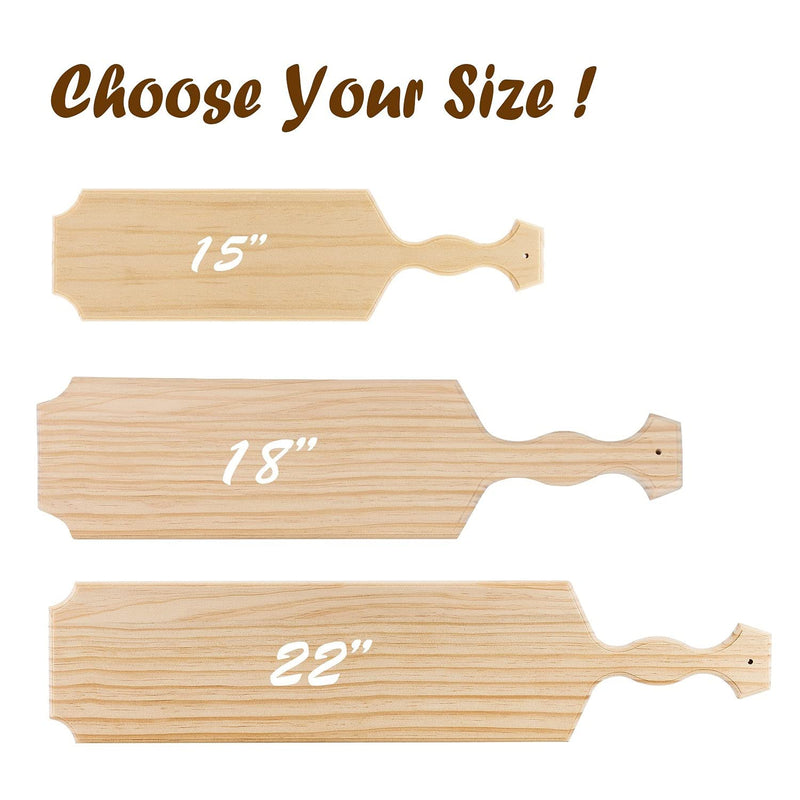 Battife Sorority Paddle - 15 Inch Unfinished Wooden Paddle, Greek Fraternity Paddles, Solid Pine Wood Paddles for Arts Crafts - NewNest Australia