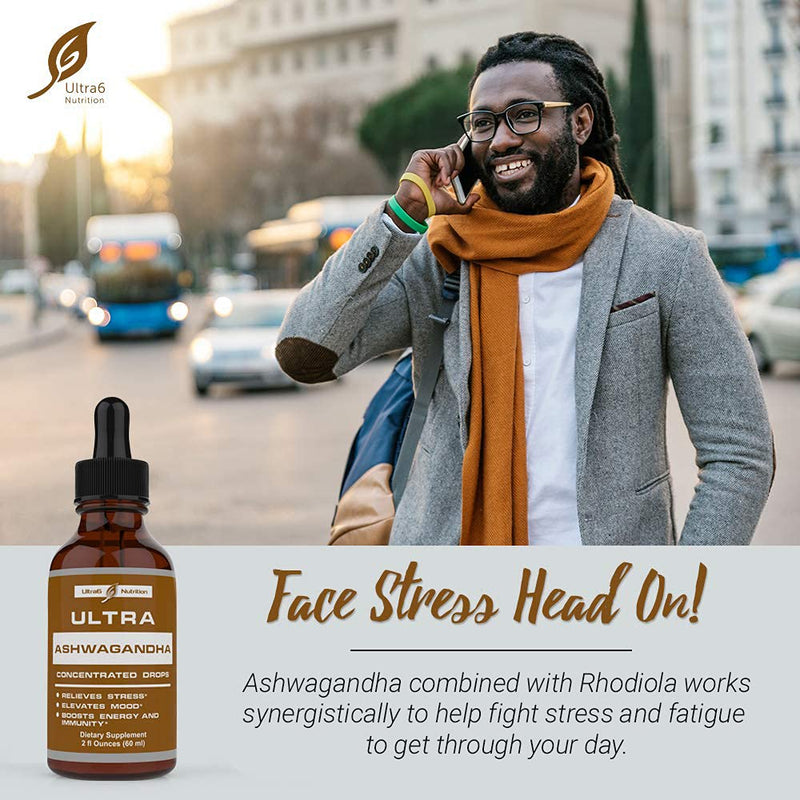 100% Natural Ashwagandha Extract for Stress Relief and Adrenal Support. This Ashwagandha Liquid & Rhodiola Rosea Supplement is a Mood Enhancer, Cortisol Manager and a Natural Sleep Aid - NewNest Australia