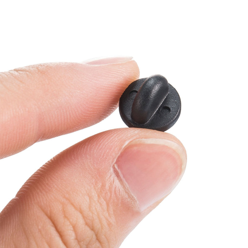 eBoot PVC Rubber Pin Backs, Black (100) 100 - NewNest Australia