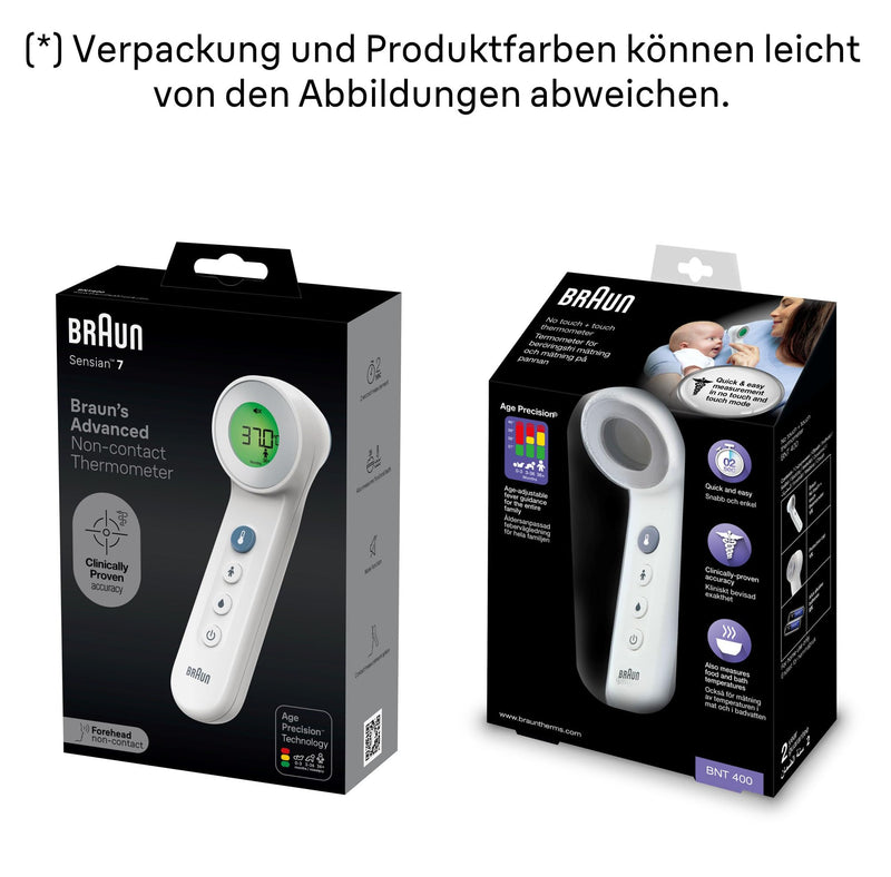 Braun No touch + touch thermometer with Age Precision, BNT400WE - NewNest Australia