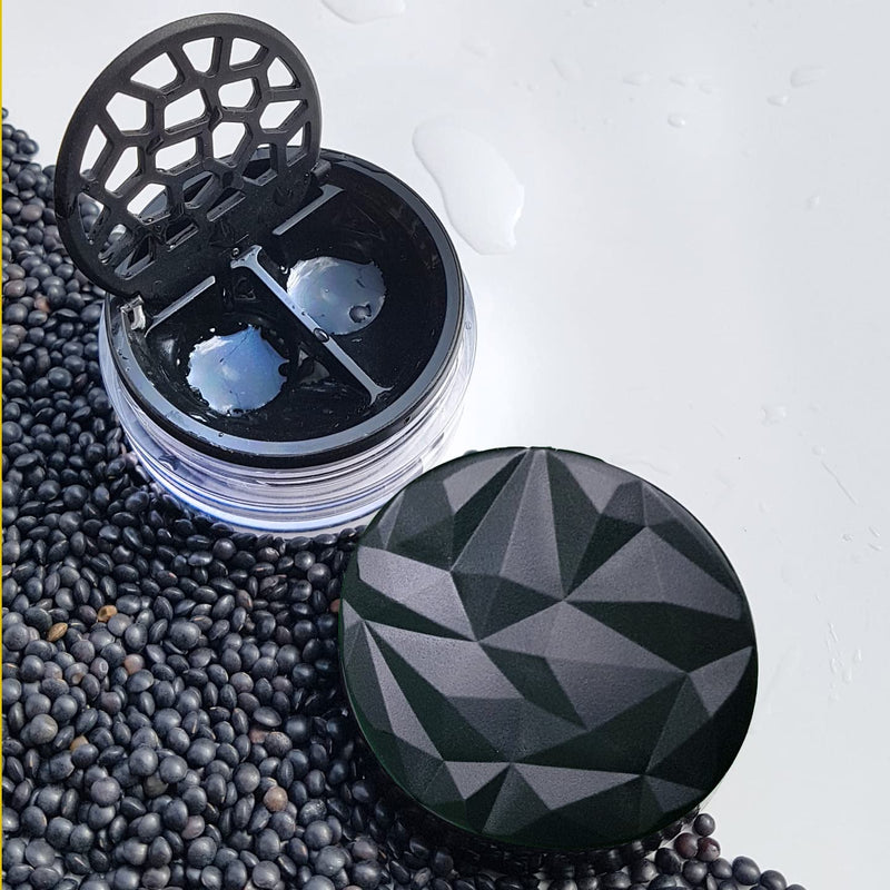 Lensbix contact lens case Geometric. Adult accessory with futuristic 3D lid design. The stylish gift for anyone who likes to wear lenses. (No19 Black) No19 Black - NewNest Australia