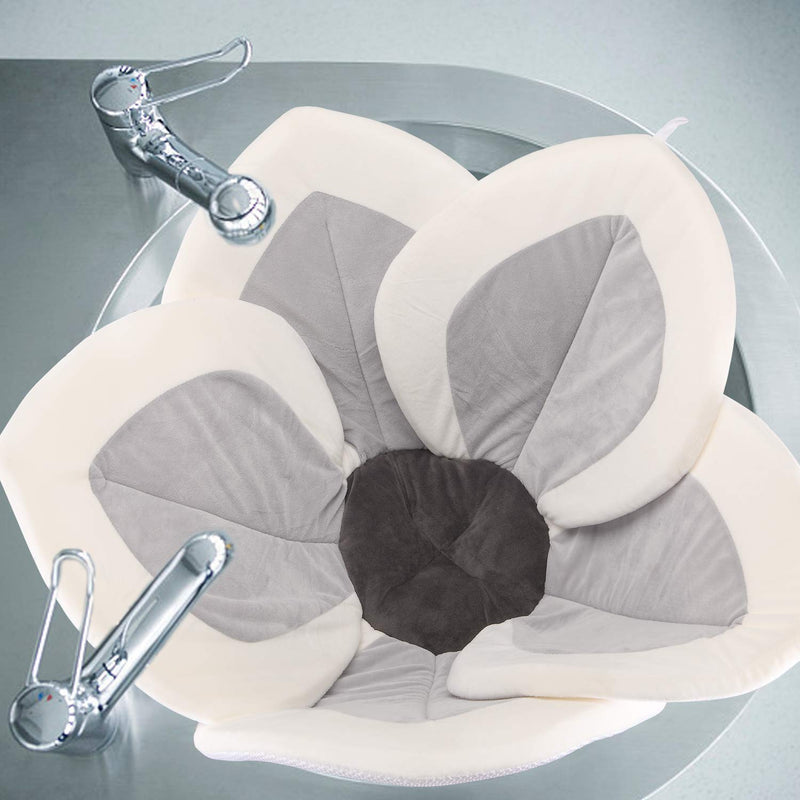Baby Bath - Flower Baby Bath Pad Infant Bathtub Mat for Bathtub Tub Sink - Gray2 Gray-2 - NewNest Australia