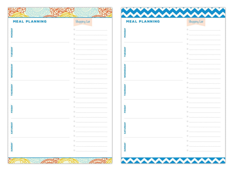 Meal Planning Pad 6"x9", 80 Sheets Per Pad - NewNest Australia