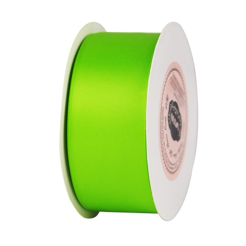 VATIN 1-1/2" Wide Double Faced Polyester Apple Green Satin Ribbon Continuous Ribbon- 25 Yard, Perfect for Wedding, Gift Wrapping, Bow Making & Other Projects 1-1/2" X 25 Yards - NewNest Australia