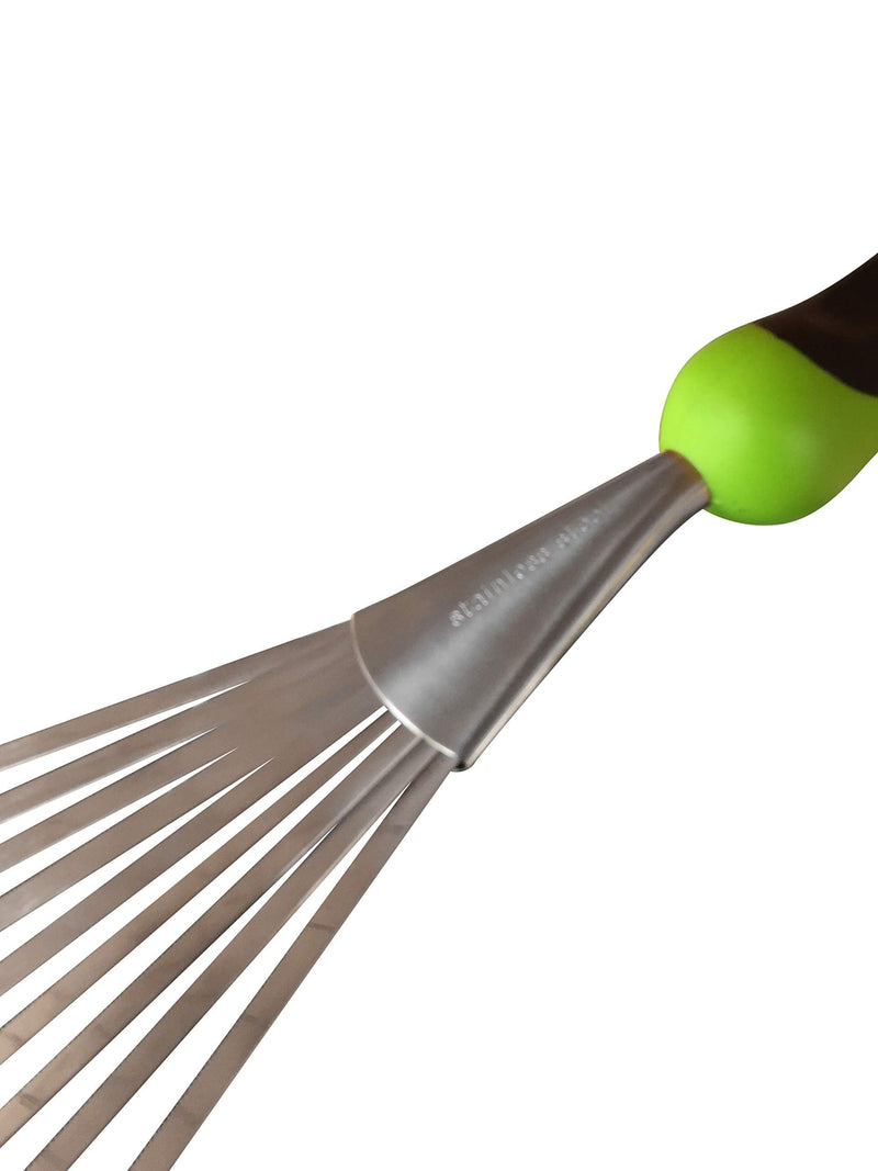 Garden Guru Stainless Steel Hand Rake Soil Tiller with Ergonomic Handle, Great for Gardening, Cultivating, Loosening Soil & Spreading Mulch - NewNest Australia