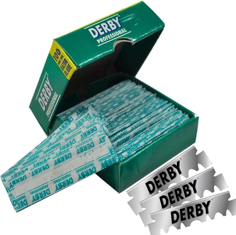 Derby razor blades Professional 300 / pack of three - 3 x 100 pieces, rustproof, individually packed - NewNest Australia