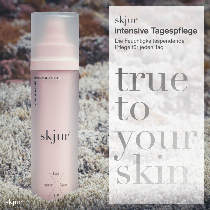 Skjur intensive day care. The moisturizing facial care for every day with ectoin, glycoin, hyaluronic acid and SLM, vegan skincare (30ml) 30ml - NewNest Australia
