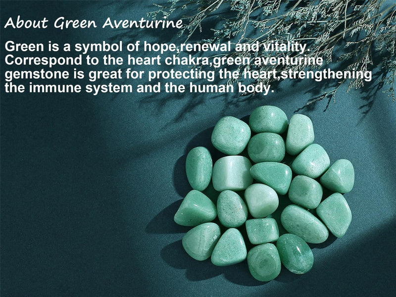 XIANNVXI Green Aventurine Crystal Stones Natural Irregular Polished Tumbled Stones Bulk Crystals Gemstones Vase Filler Decorative Stones Reiki Palm Energy Stones 100 Gram I - Green Aventurine - NewNest Australia
