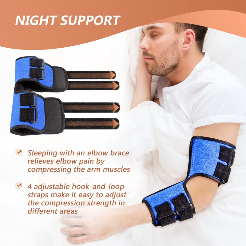 Scurnhau Elbow Brace For Tendinitis, Ulnar Elbow Brace, Elbow Support Cubital Tunnel Syndrome, Injuries, Elbow Splint Fractures And Arthritis Pain Relief, Adjustable, S/M - NewNest Australia