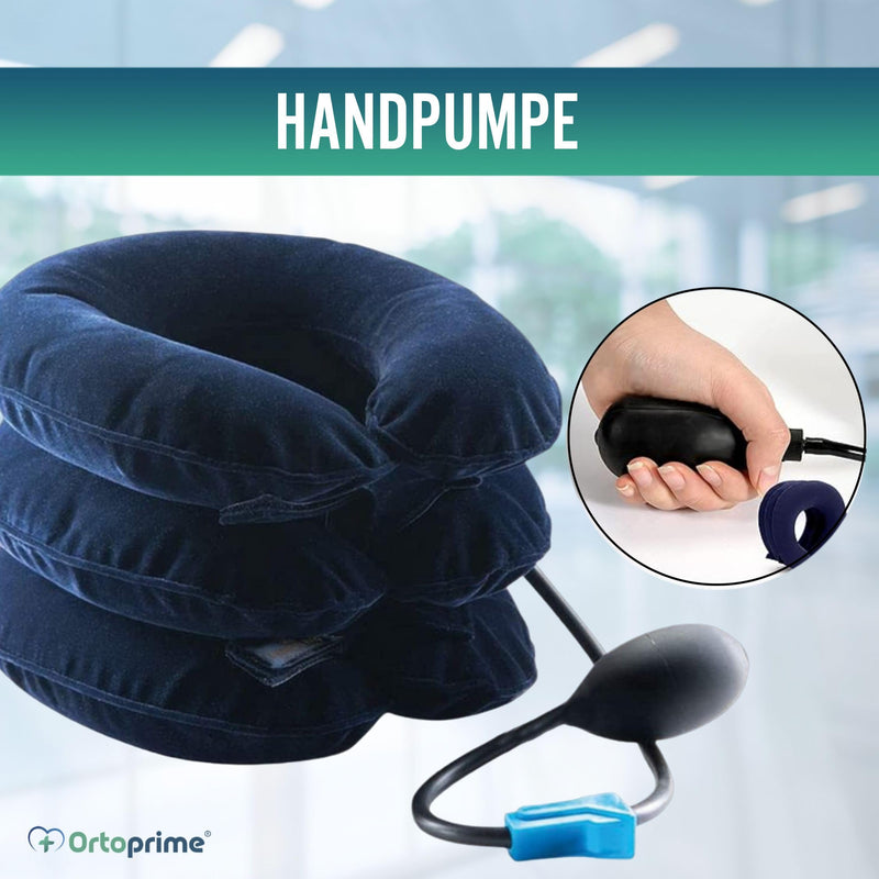 Ortoprime Cervical Traction Device Relieves Neck Tension - Inflatable Cervical Collar, Neck Throat - Cervical Pillow, Neck Stretcher, Posture Corrector, Relieves Pressure - NewNest Australia