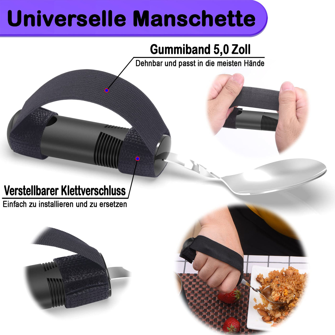 PKPKAUT Bendable/Weighted Spoon for Hand Tremors, Adaptive