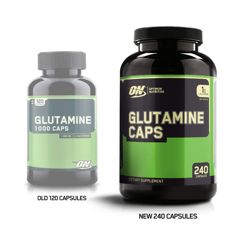 Optimum Nutrition L-Glutamine Muscle Recovery Capsules, 1000mg, 240 Count (Package May Vary) - NewNest Australia