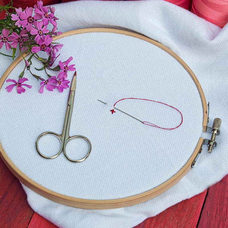 GIEMSON Embroidey Hoops Set 12 Pieces 8 Inch Round Embroidery Hoops Bamboo Circle Cross Stitch Hoop for Embroidery and Art Craft Sewing - NewNest Australia