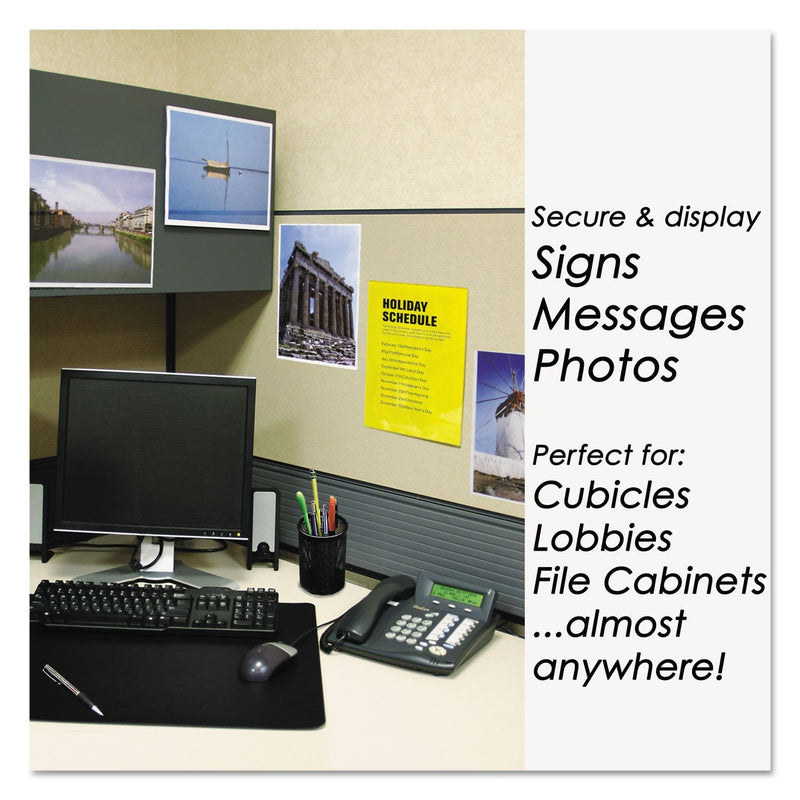 Nudell Cubicle Sign Holder, Clear, 11" x 8.5" x 11.5" - NewNest Australia