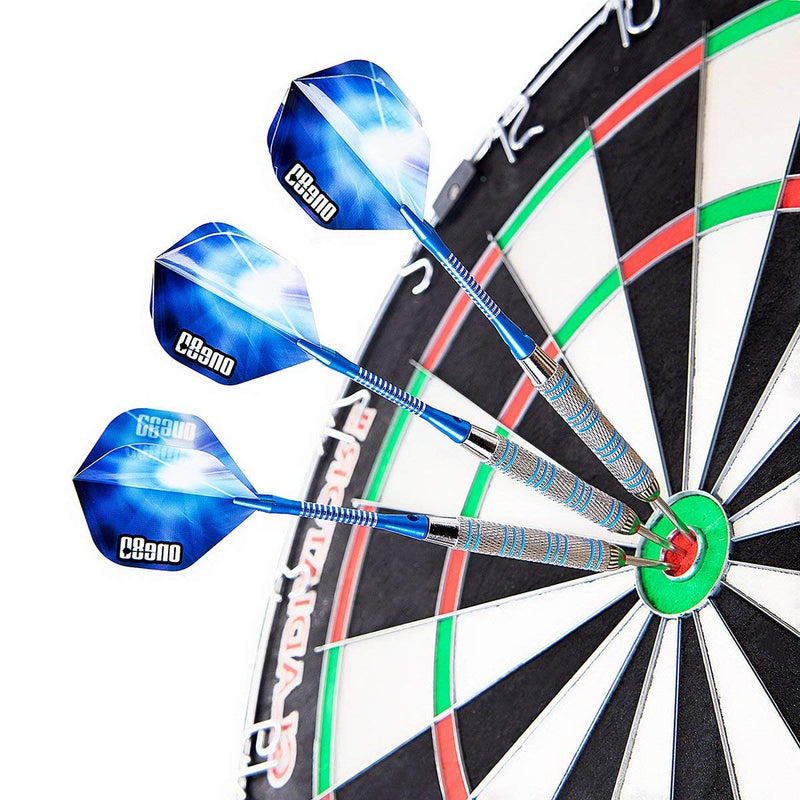 ONE80 Professional Steel Tip Darts Set in 12 Pack with Extra Flights and Shafts Steel Barrel - NewNest Australia