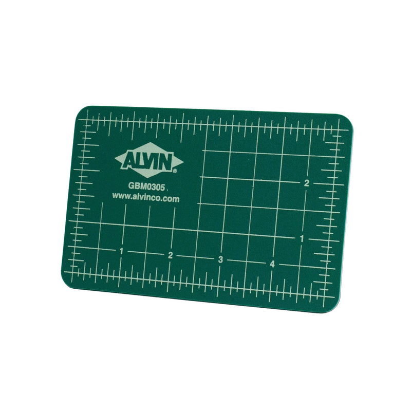ALVIN GBM0305 Professional Self-Healing Cutting Mat, Green/Black Double-Sided, Rotary Cutting Board for Crafts, Sewing, Fabric - 3.5 x 5.5 inches 3.5" x 5.5" - NewNest Australia