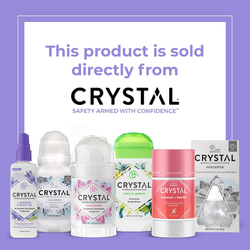 Crystal Mineral Deodorant Roll-On, Lavender & White Tea, Purple, 2.25 Fl Oz 2.25 Fl Oz (Pack of 1) - NewNest Australia