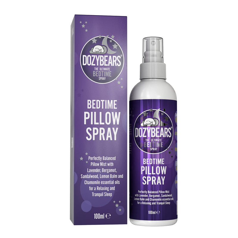 DOZYBEARS The Ultimate Bedtime Pillow Spray 100ml | Calming and Relaxing Pillow Mist with Soothing scents of Lavender, Lemon Balm, Chamomile, Sandalwood and Bergamot 100 ml (Pack of 1) - NewNest Australia