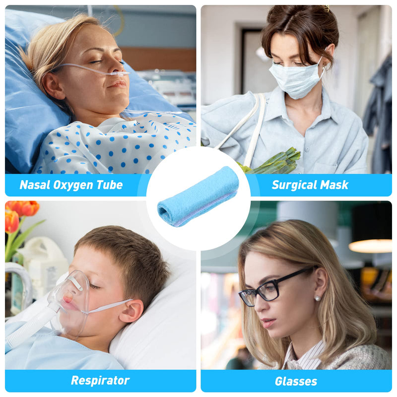 Healvian 4 Pieces Oxygen Tube Ear Pads Oxygen Cannula Ear Protection Nose Cubes Ear Cushion Ear Protection Ear Pain Prevention For Oxygen Nose Glasses Inhalation Devices Accessories - NewNest Australia