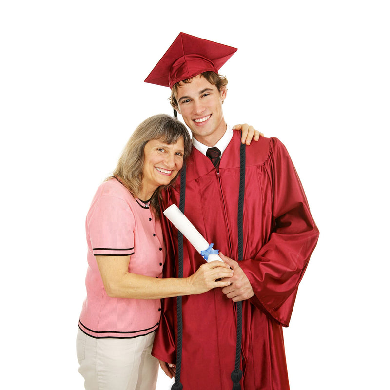 Trounistro 8 Pieces Graduation Cords Yarn Honor Cords with Tassel for College Graduation Students (Black) Black - NewNest Australia