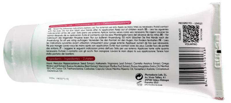 PhytoLegs Gel 200 ml, Vegan Foot Cream for Cracked Heels and Dry Skin, Varicose Veins Feet Remedies & Restless Legs Relief. Made with Witch Hazel, Gotu Kola and Ginkgo Biloba. Dermatologically Tested - NewNest Australia