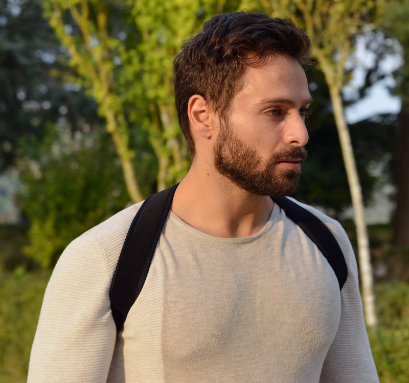 Sporttherapy Shoulder Strap Posture Corrector Back Straightener Made Of Breathable Fabric Straight Back Through Clavicle Orthosis Posture Corrector Certified Medical Device (S) - NewNest Australia
