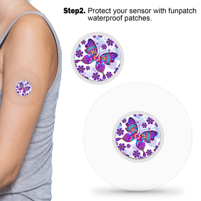 Waterproof Freestyle Sensor Covers For Libre 2 & Libre 2 Sensor Stickers, Total 40 Pieces, Clear Adhesive Plasters, Durable For 14 Days, Latex-Free And Hypoallergenic - NewNest Australia