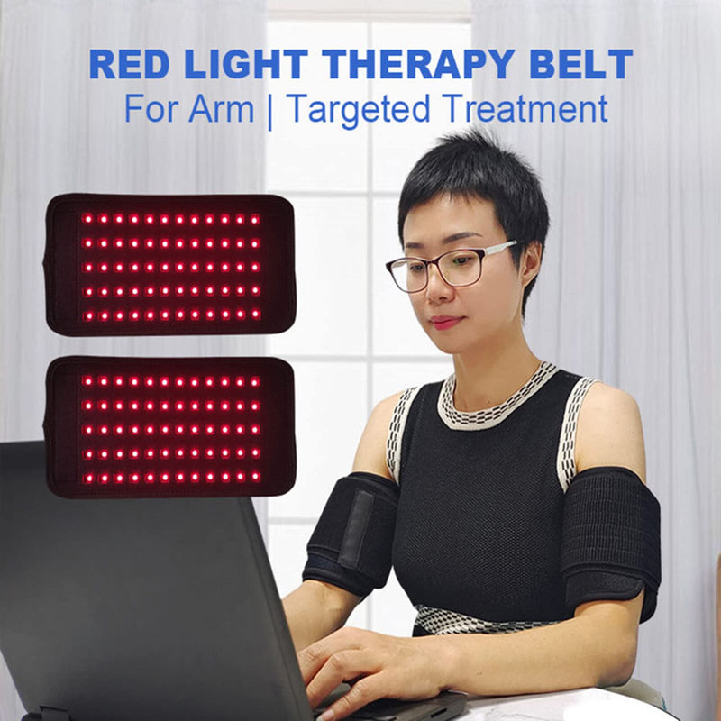 Yuehuamech Red & Near Infrared Light Therapy Belt Large Pads Wearable Wrap Portable Light Therapy Pad for Women Men Body Shoulder Back Waist Legs Neck Shoulder Pain Relief - NewNest Australia