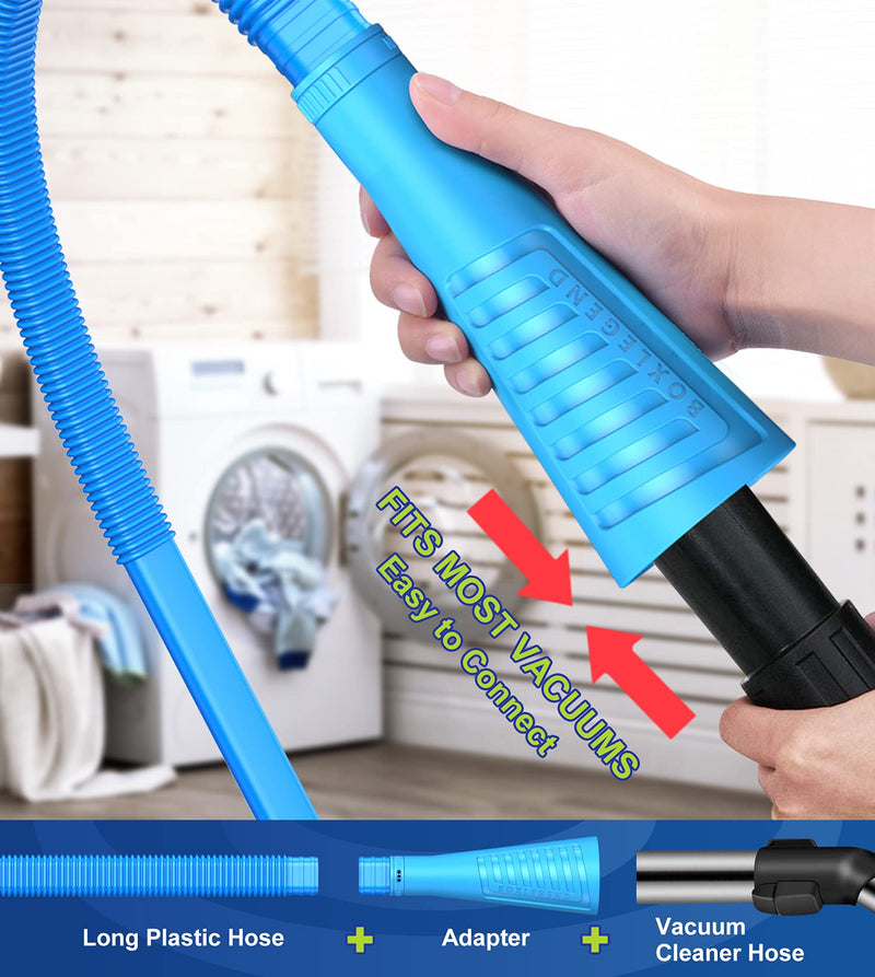Sealegend 2 Pack Dryer Vent Cleaner Kit and Flexible Dryer Lint Brush Vacuum Hose Attachment Brush Lint Remover Power Washer and Dryer Vent Vacuum Hose Blue - NewNest Australia