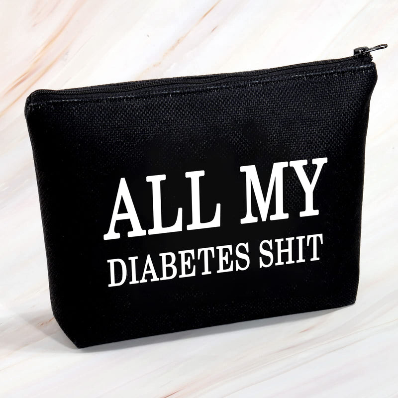 All My Diabetes Shit Bag Funny Diabetic Gifts Diabetes Carry Bag Diabetic Travel Bag Gift for Diabetic Emergency Patient Diabetic Travel Bag All My Diabetes Bag, Black - NewNest Australia