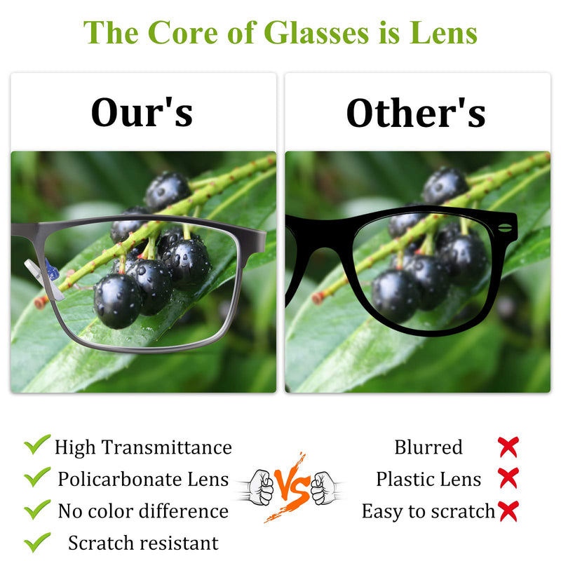 3 Pack Blue light Blocking Reading Glasses for Men, Stylish Metal Frame Readers 3 Pack Mix Color 1.0 x - NewNest Australia