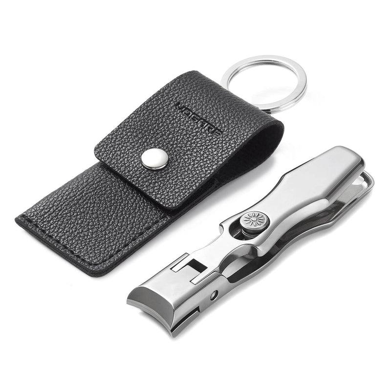 VOGARB Nail Clippers For Thick Nails Large Wide Jaw Opening Cutter with Safety Lock Heavy Duty For Ingrown Toenail Fingernail No Splash Trimmer With Catcher For Men Women Adult Seniors (Silver) Silver - NewNest Australia