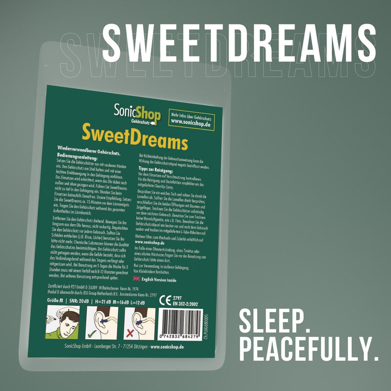 Sweetdreams Ear Plugs For Sleeping, Extra Soft - Anti-Snoring - Hearing Protection - Reusable Ear Protection For Night - Ear Plugs - Set Includes Cleaning Spray & Case - NewNest Australia