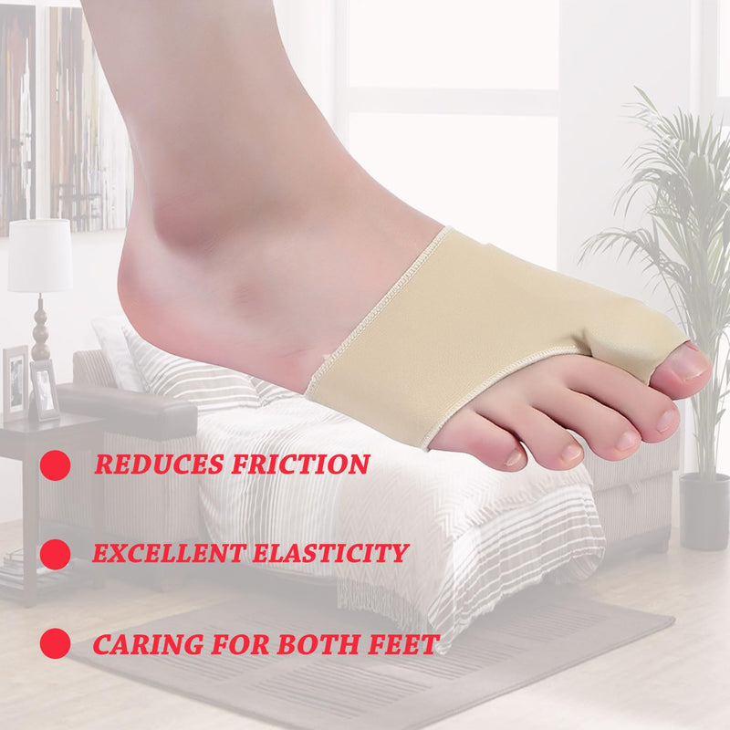 AOOTUERL Valgus Correction Bandage, 1 Pair of Valgus Toe Corrector, Big Toe Straightener with Built-in Gel Pad Protection for Pain Relief from Hallux Valgus, Big Toe Straightener (Beige) - NewNest Australia