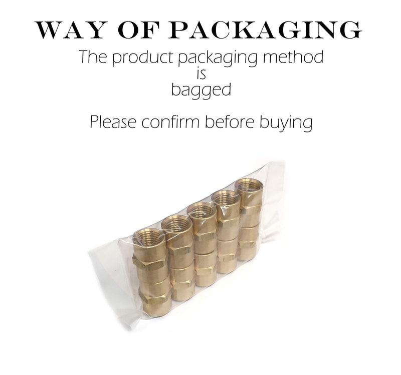 Pipe Fitting and Air Hose Fitings, Hex Nipple Coupling Set - 1/4-Inch NPT x 1/4-Inch NPT,Solid Brass, Female Pipe- 10 Piece - NewNest Australia