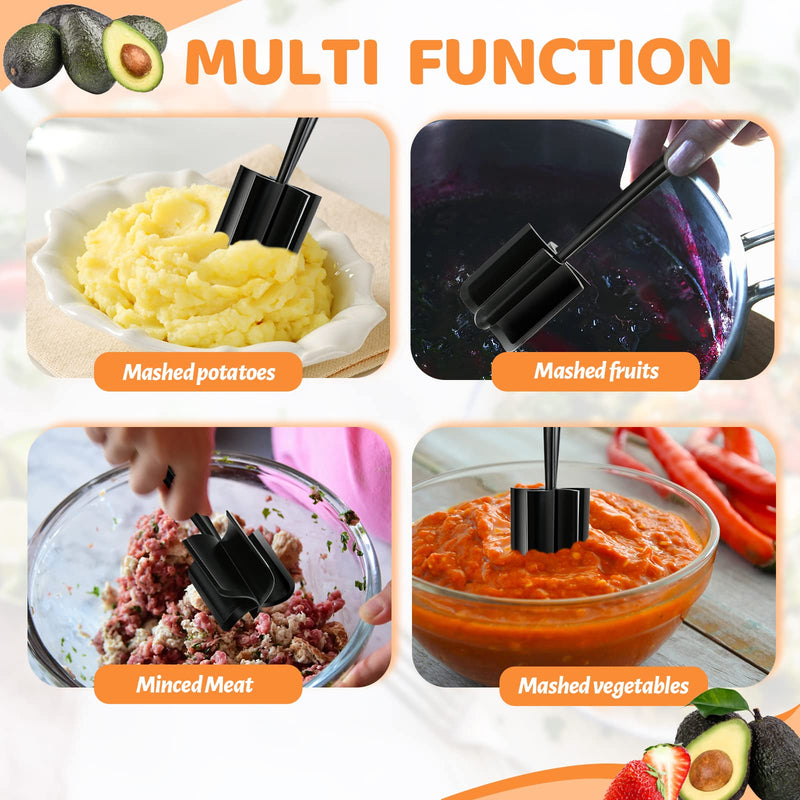 Meat Chopper, Hamburger Chopper, Potato Masher-Professional Multifunctional Heat Resistant Nylon Ground Beef Smasher Kitchen Tools And Gadgets, Safe For Non-Stick Cookware - NewNest Australia