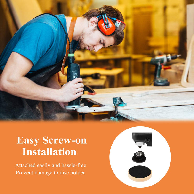 5 Inch Hook and Loop Backing Pad 5'' Backing Plate with 5/8-11 Threads Sanding Pad Angle Grinder Accessories Sanding Buffing Polishing (2 Pack) 2 - NewNest Australia