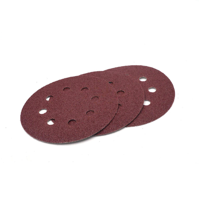 Antrader 50 PCS 5 Inch 40 Grit Sanding Disc 122mm 8 Hole Hook and Loop Sandpaper Air Power Angle Grinder Sander Disk Abrasive Tools Polising Pad for Random Orbit Sanders - NewNest Australia