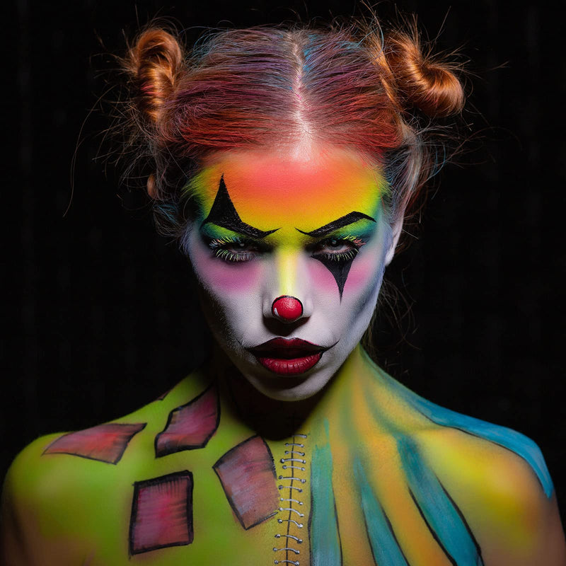 UCANBE CRUISE Face Body Paint Set, 15 Colors Painting Palette Makeup Kit with 10 Pcs Professional Artist Brushes for Halloween Cosplay Party - NewNest Australia