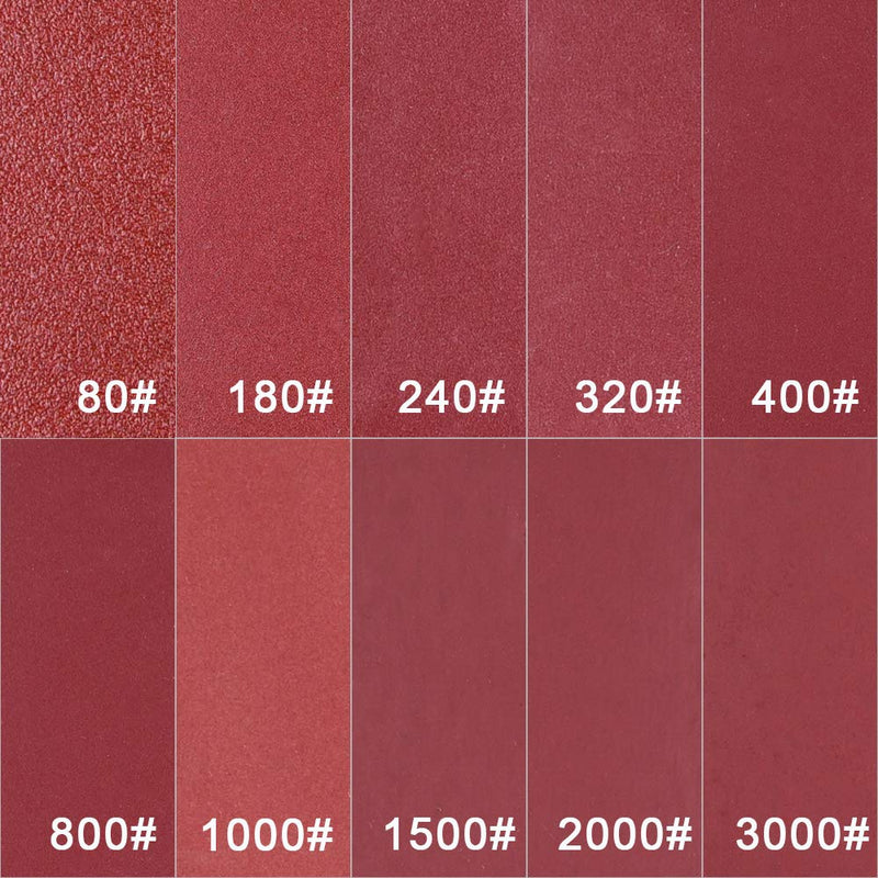 AUSTOR 100 Pieces Mouse Detail Sander Sandpaper Palm Sanding Sheets Hook and Loop Assorted 80/180/ 240/320/ 400/800/ 1000/1500/ 2000/3000 Grits - NewNest Australia