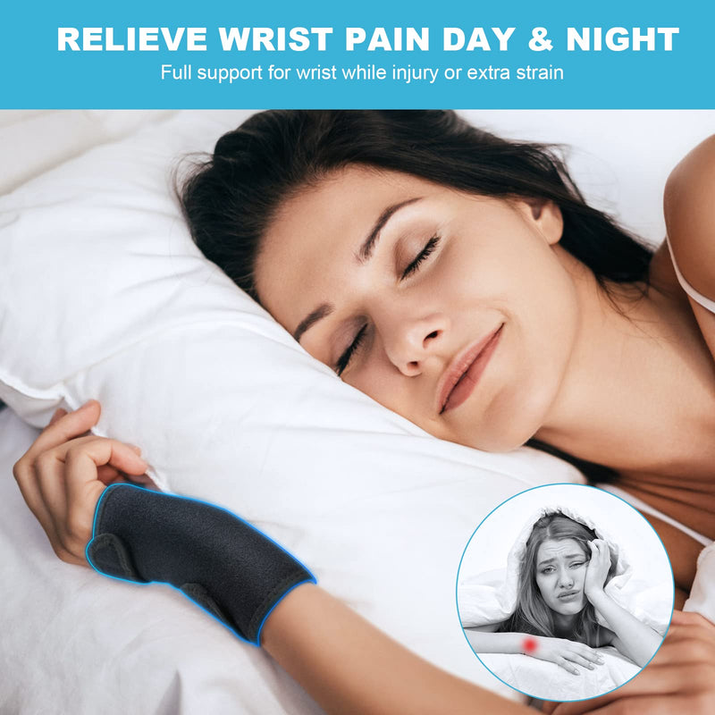 ACWOO Wrist Support Splint Brace, Adjustable Wrist Strap Carpal Tunnel Compression Splint Relieves Wrist Pain, Sprains, Tendonitis and Joint Pain, Breathable Wrist Brace Provides Wrist Support (Right) Right - NewNest Australia